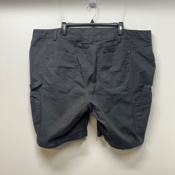 Duluth Trading Cargo Shorts 24W Gray Cotton Blend CurveSetter Waistband - Picture 8 of 9